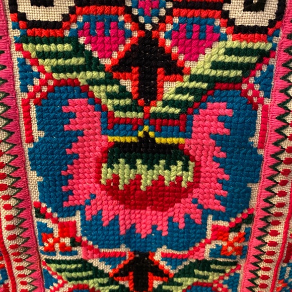 Embellished patchwork Embroidered Jean Jacket - Picture 3 of 5